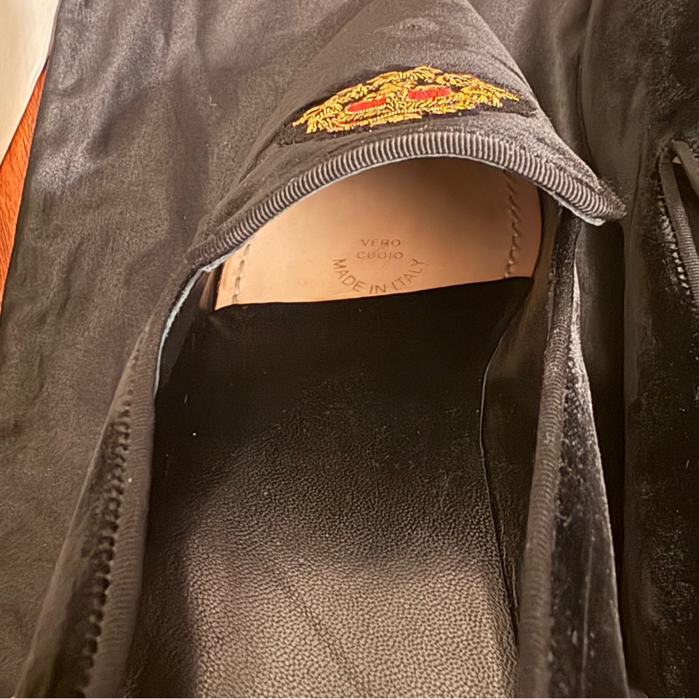 NWOT SAINT LAURENT mens velvet loafers - Picture 14 of 14